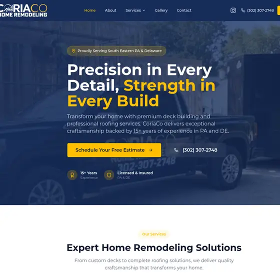Website build: Website build: CoriaCo